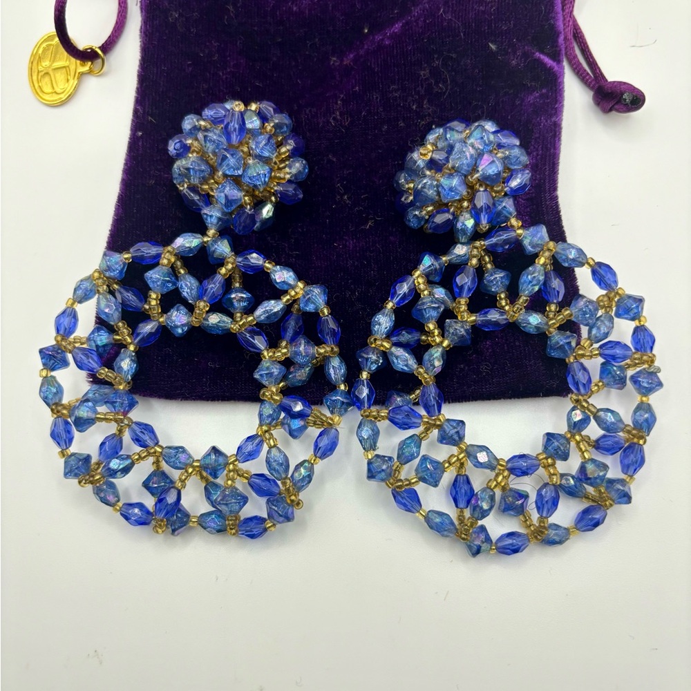 Vintage Bead Earrings - Picture 2 of 6